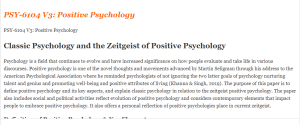 PSY-6104 V3 Positive Psychology