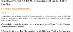 NR 505 Week 2 Assignment