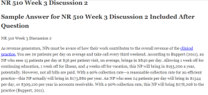 NR 510 Week 3 Discussion 2