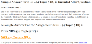 Sample Answer for NRS 434 Topic 5 DQ 2  Included After Question