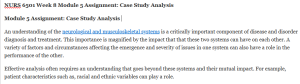 NURS 6501 Week 8 Module 5 Assignment: Case Study Analysis 