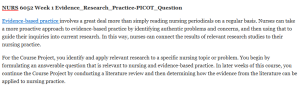 NURS 6052 Week 1 Evidence_Research_Practice-PICOT_Question