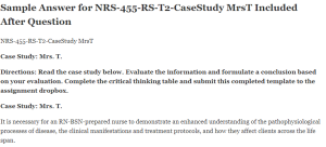 NRS-455-RS-T2-CaseStudy MrsT